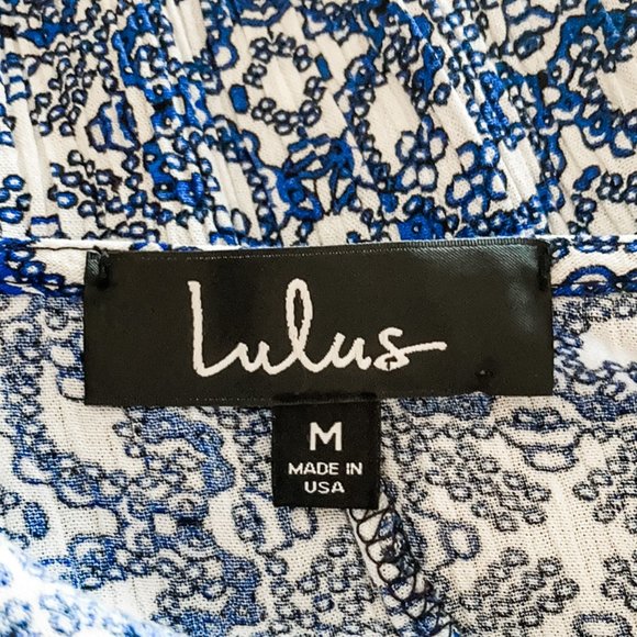 Lulu's Mandala Daydream Blue/White Maxi Dress - Picture 9 of 9